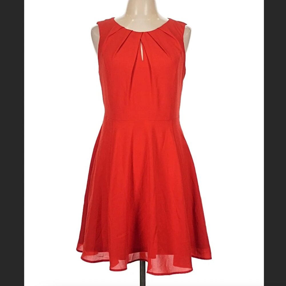 Keyhole Red Mini Dress